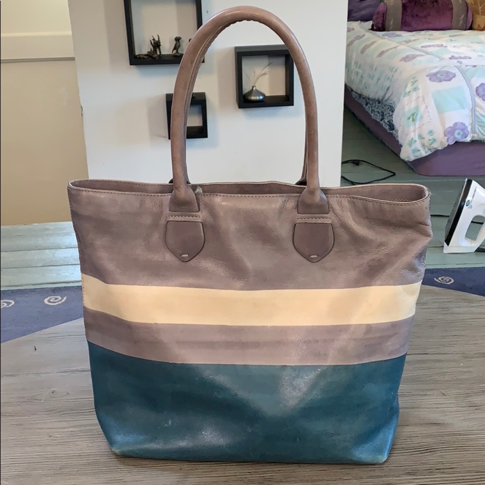 Cole Haan ombré leather tote
